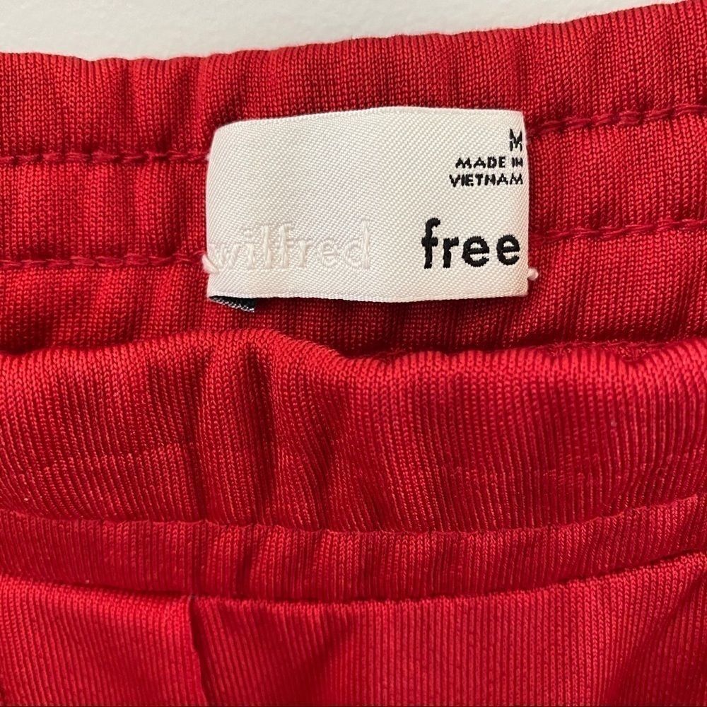 Aritzia Wilfred Free Shimada  Red Track Pants - Picture 10 of 11